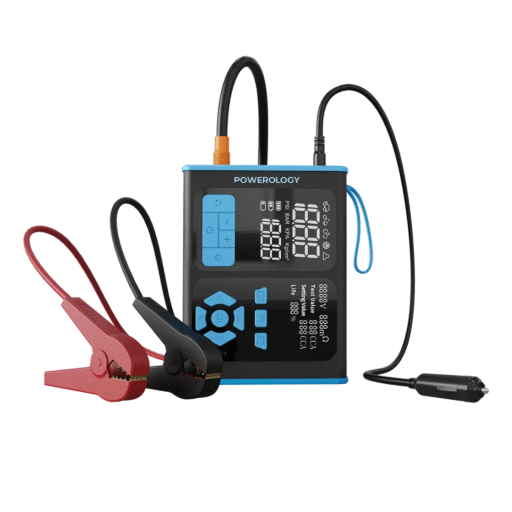 دیاگ و جامپ استارتر و کمپرسور چندکاره پاورولوژی مدل PPBCHA95BKBU Powerology Jump Starter OBD II Car Fault Diagnosis Tool — تصویر ۸